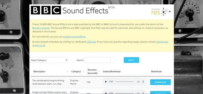 BBC Sound Effects