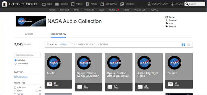 NASA Audio Collection
