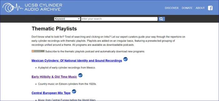 UCSB Cylinder Audio Archive