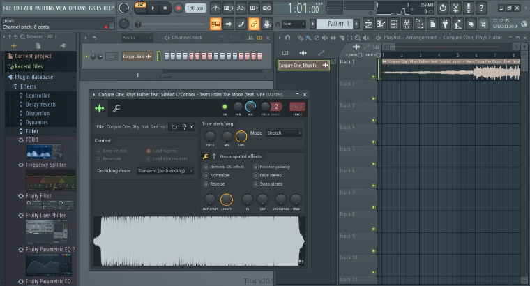 обработка аудио в программе FL Studio